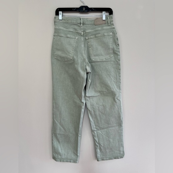 Everlane The Way-High Straight Leg Jean in Pale Aqua Green Gray, size 28R - Picture 3 of 10